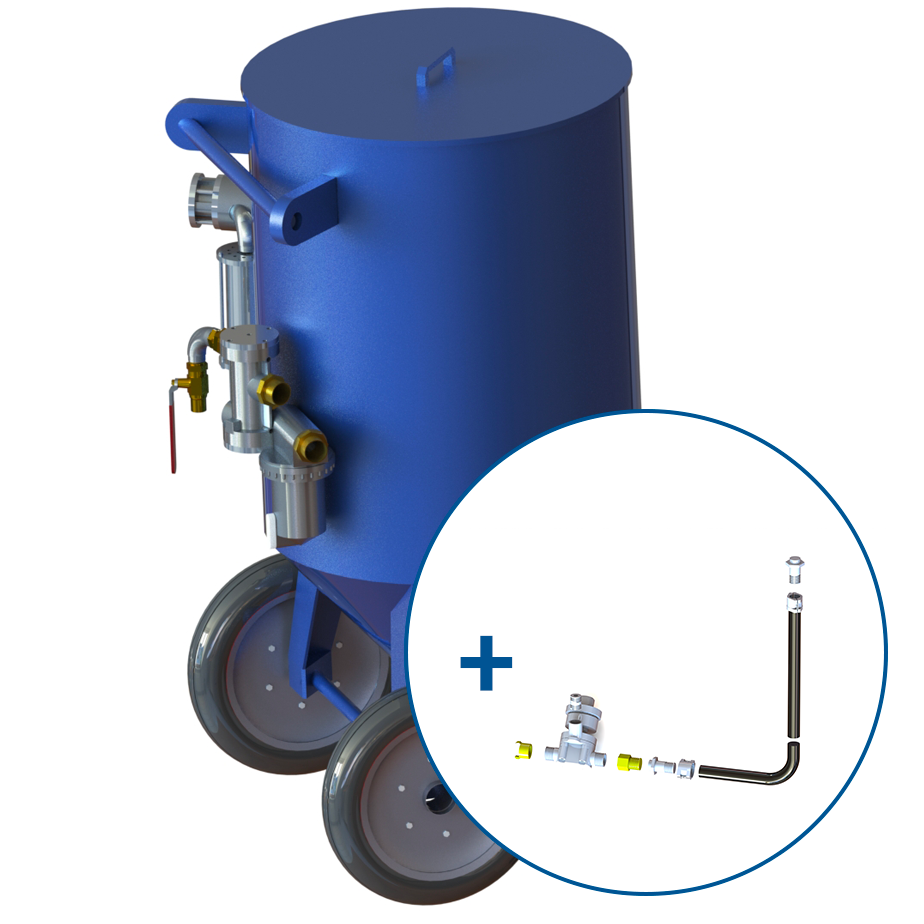 Sableuse 200 litres + doseur TMV - Eshop Industrie-Systèmes